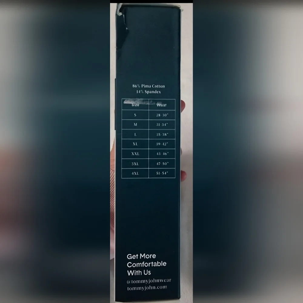 TWO NWT Tommy John 2 pair Boxer Briefs Black. Size Small w/ 6